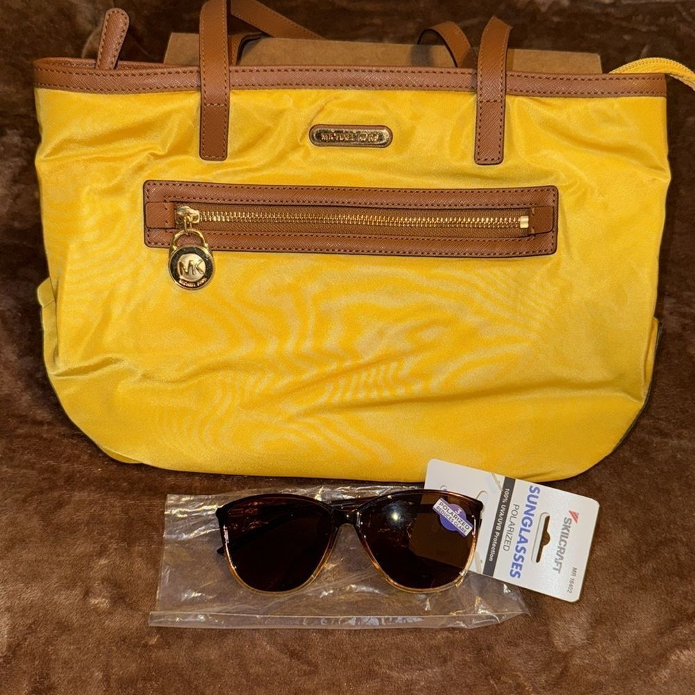 Michael Kors Shoulder bag purse yellow brown